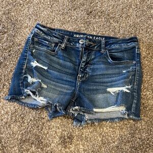 American Eagle Outfitters Hi-Rise Shortie Jean Shorts
